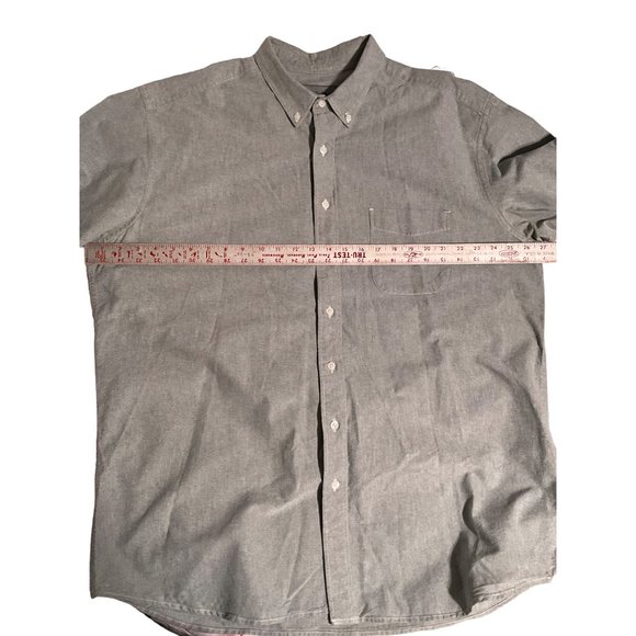 Eddie Bauer Gray XLT tall Men’s‎ Button Down - Picture 4 of 6